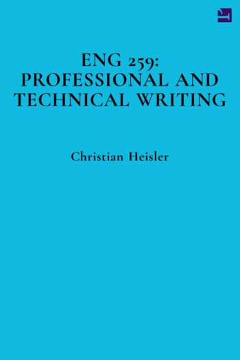 Cover image for ENG 259: Professional and Technical Writing